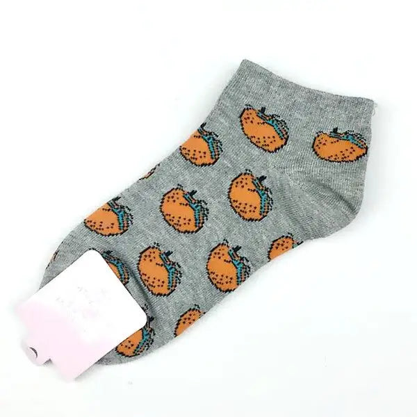 Candy Color Fruits Cotton Sock