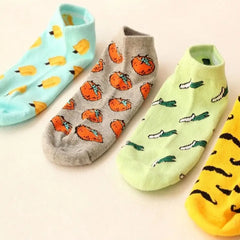 Candy Color Fruits Cotton Sock