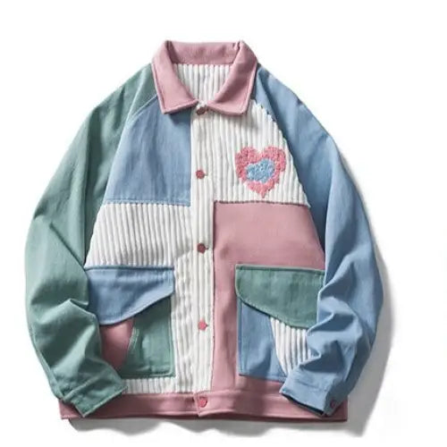 Cargo Colors Block Jackets - Pink / M - Jacket