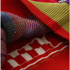 Cartoon Clown Knitted Sweater Cotton Round Neck One Size