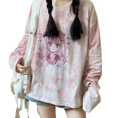 Cartoon Comic Girl Sweatshirt