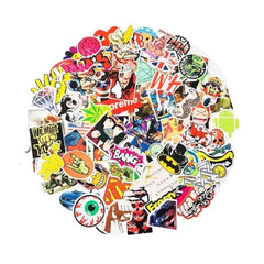 Cartoon Creative Stickers Luggage - Color 100 Pcs