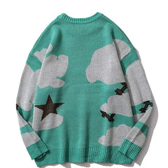 Cartoon knitted sweater