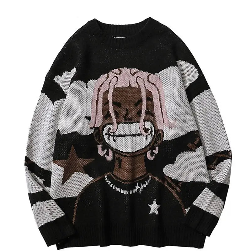 Cartoon knitted sweater