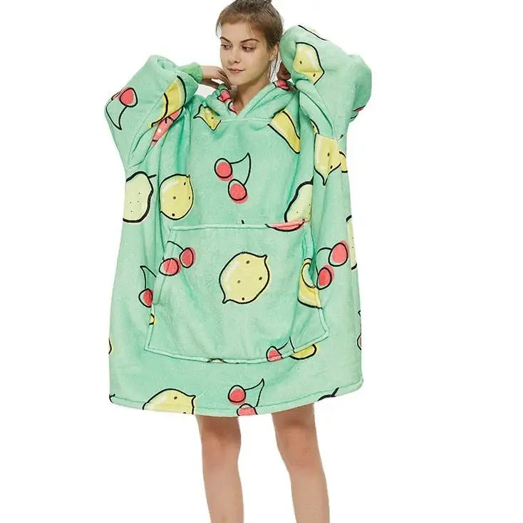 Cartoon Loose Hooded Nightdress