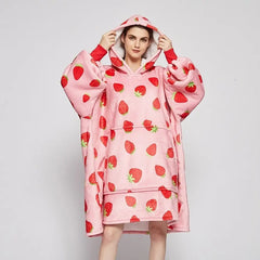 Cartoon Loose Hooded Nightdress