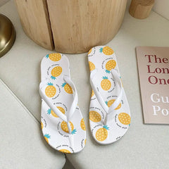 Cartoon Pineapple Strawberry Flip Flops Sandals