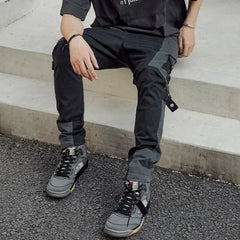 Casual Long Contrast Cargo Pants