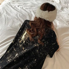 Casual Moon and Stars Oversize T-Shirt