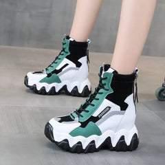 Casual Sneakers Platform High Heels Ankle Boots