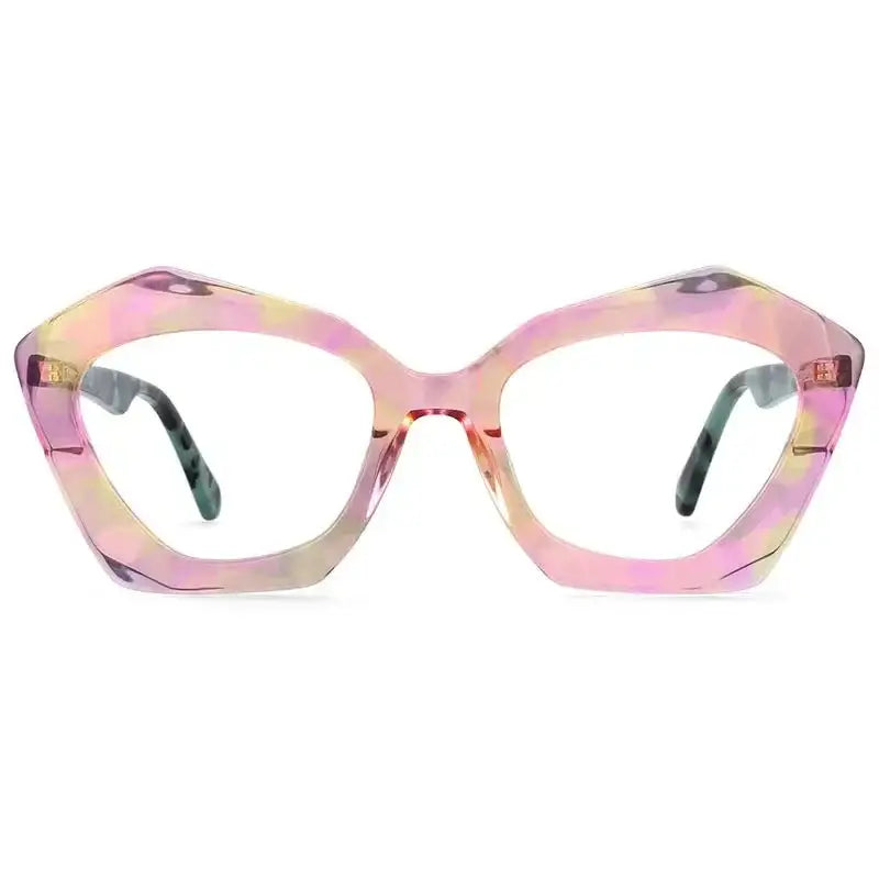 Cat Eye Acetate Floral Frames