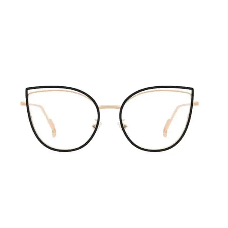 Cat Eye Light Metal Frame Glasses