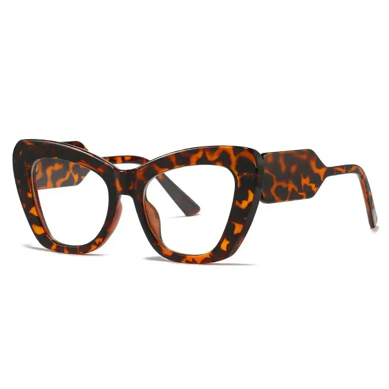 Cat Eye Prescription Frames Glasses - Leopard