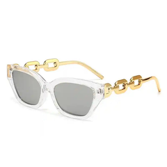 Cat Eye Sunglasses With Chain On Leg