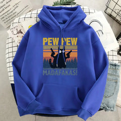 Cat Pew Pew Madafakas Hoodie