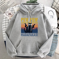 Cat Pew Pew Madafakas Hoodie