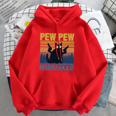 Cat Pew Pew Madafakas Hoodie