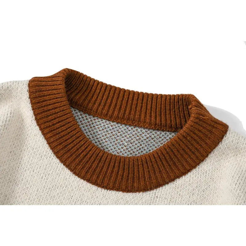 CATCASE Embroidered Knitted Oversize Sweater Bear Design