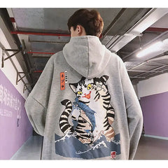 Cats Harajuku Oversize Hoodie Japan Style Casual Wear