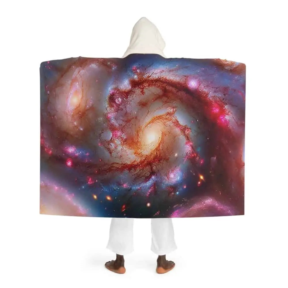 Celeste Orion - Galaxy Hooded Sherpa Fleece Blanket