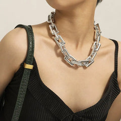 Chain Exaggerated Square Accessories