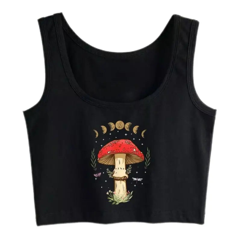 Charm Magical Mushroom Aesthetic Top