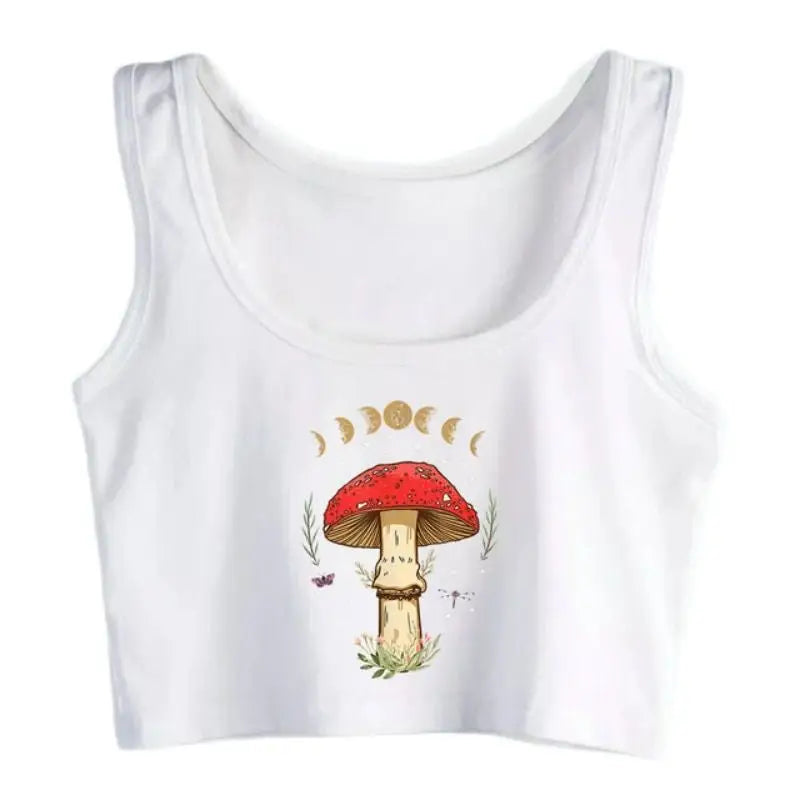 Charm Magical Mushroom Aesthetic Top