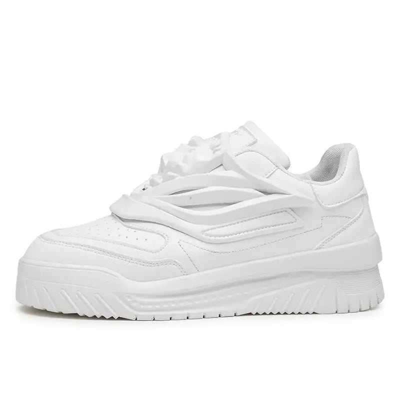 Charol Lion Face Patent Lace Up Sneakers