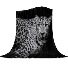 Cheetah Warm Microfiber Blanket