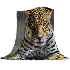 Cheetah Warm Microfiber Blanket