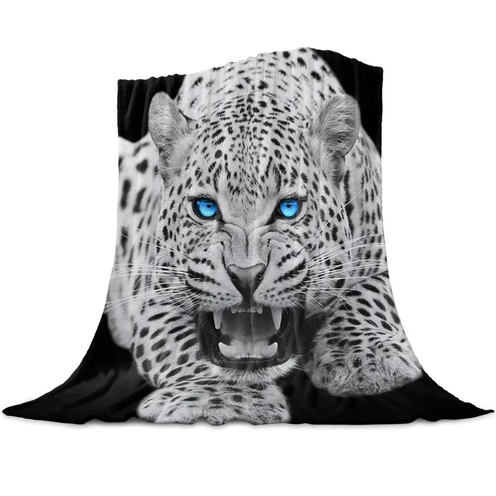 Cheetah Warm Microfiber Blanket