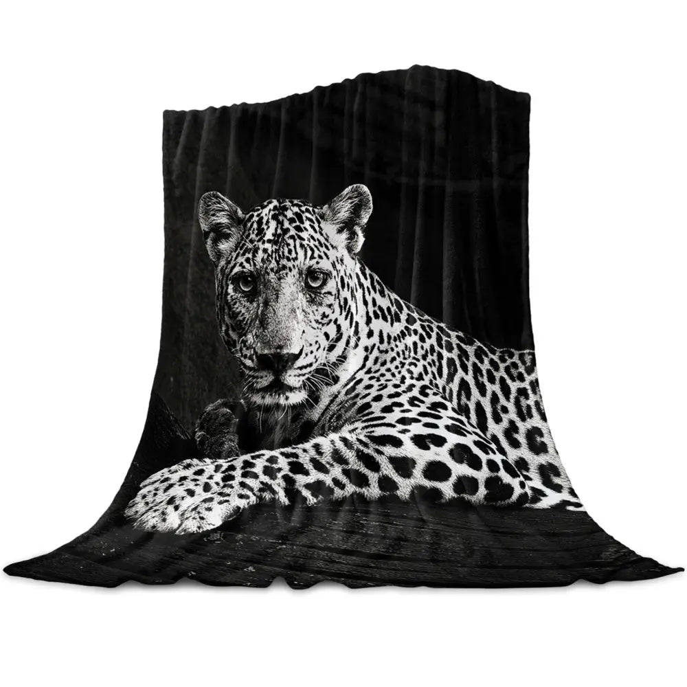 Cheetah Warm Microfiber Blanket