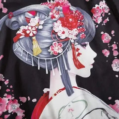 Cherry Blossom Geisha 3/4 Sleeve Kimono