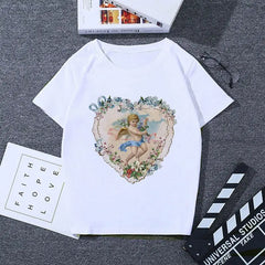 Cherubs Floral Heart T-shirt