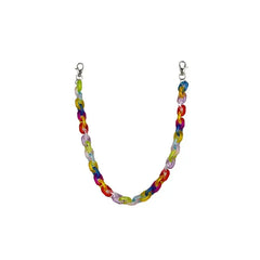 Chic Acrylic Candy-Colored Waist Chain - Rainbow / One Size