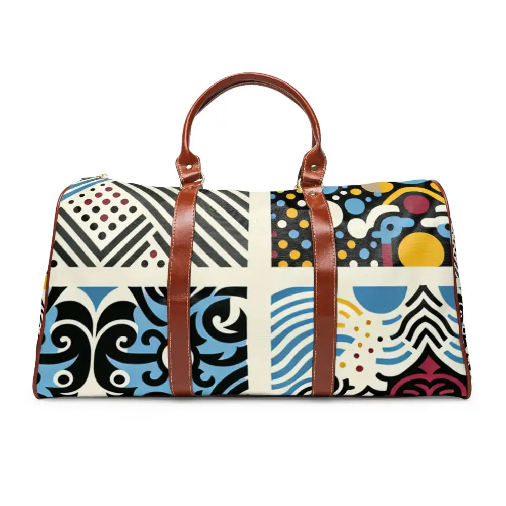 Chic Area Travel Bags with Grid Pattern Design 20’’ x 12’’