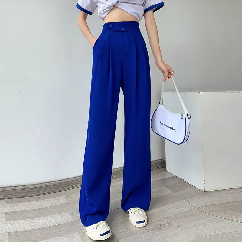 Chiffon High Waist Loose Wide Leg Pants
