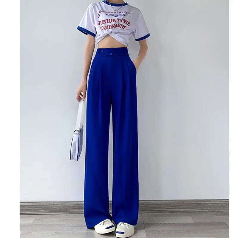 Chiffon High Waist Loose Wide Leg Pants