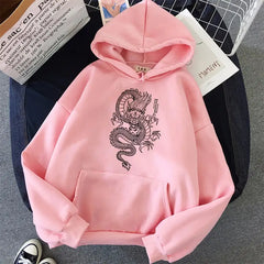 Chinese Dragon Harajuku Hoodie for Men and Women