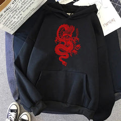 Chinese Dragon Harajuku Hoodie for Men and Women