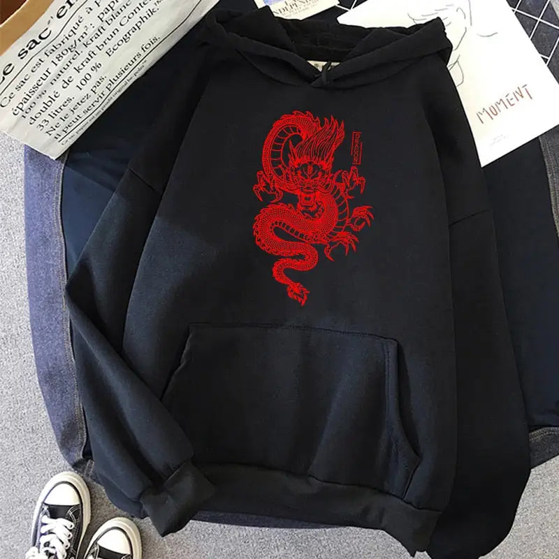 Chinese Dragon Harajuku Hoodie