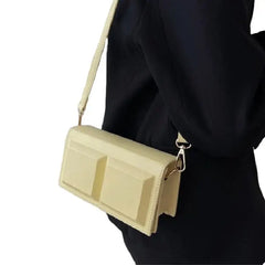 Chocolate Small Shaped Shoulder Bag 18.5 x 6.5 10 cm