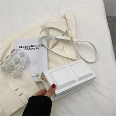 Chocolate Small Shaped Shoulder Bag 18.5 x 6.5 10 cm Beige