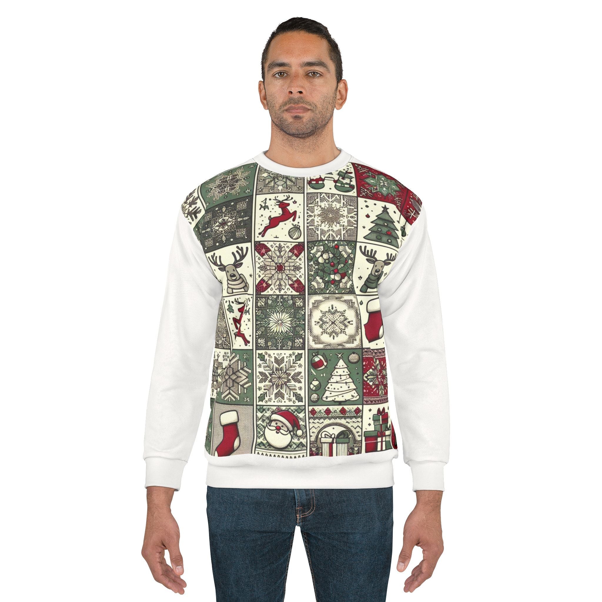 Christmas All Over Print Sweatshirt Enchanted Yuletide