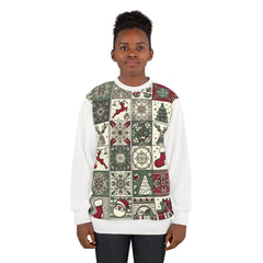 Christmas All Over Print Sweatshirt Enchanted Yuletide