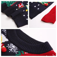 Christmas Knitted O-Neck Long Sleeve Sweater