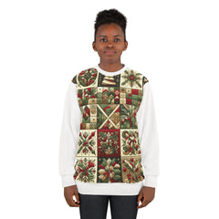 Christmas Patchwork Sweatshirt Enchanted Yuletide