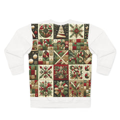 Christmas Patchwork Sweatshirt Enchanted Yuletide