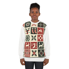 Christmas Sweatshirt Enchanted Yuletide Wonderland Print