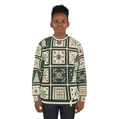 Christmas Sweatshirt with Scandinavian Festive Winter